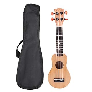 Ukulélé Portable en Pin Rouge de 17 Pouces,Mini Guitare de Voyage Solide Facile À Transporter Avec Sac pour Les Nouveaux… - Les Beatles, Paul McCartney, John Lennon, RIngo Starr, George Harrison