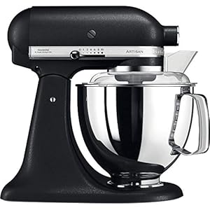 KitchenAid Artisan Schwarz Küchenmaschine mit 5 Zubehör