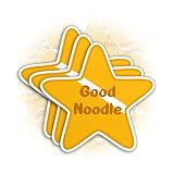 Set 3PCS - Good Noodle Sticker Trendy Cute Star Die-Cut Waterproof Vinyl Sticker for Hard Hat Laptop Water Bottle Phone Case Cars Stickers Decor Decal Stuff Gift Idea for Her Him Adults Kid (3 Inches)