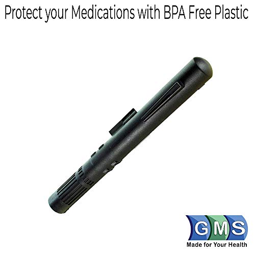 Gms Syringe Case - Portable Travel Insulin Carrying Case For Pre-Filled Syringes (2 Pack) (Black) #TOP4