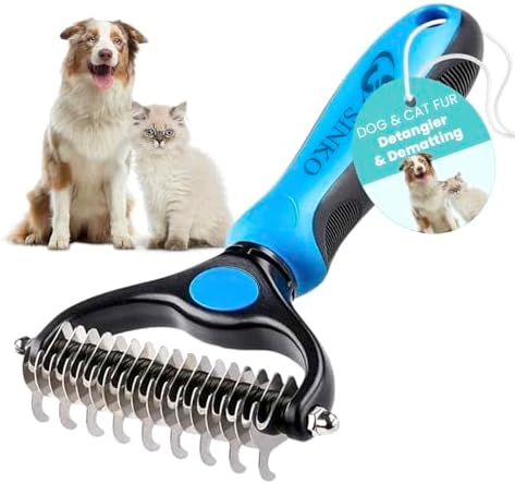 2 In 1 Pet Self Detangling Grooming Rake Deshedding Undercoat Tool