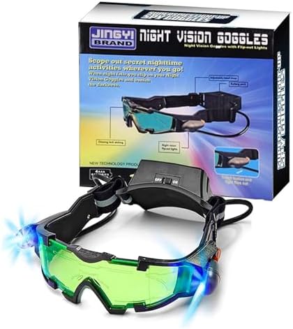 The Surprising Truth About Night Vision Glasses for Hunting 5 ALLOMN Spy Night Vision Goggles with Flip-Out, Adjustable Kids LED Night Green Lens Glasses for Hunting Racing Bicycling, Skying to Protect Eyes