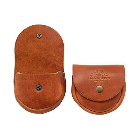 1844 Helko Werk Germany Leather Pouch for Sharpening Stone - Genuine Full Grain Leather Pouch to carry your sharpening puck or stone (Leather Stone Pouch) #F8689 Cover