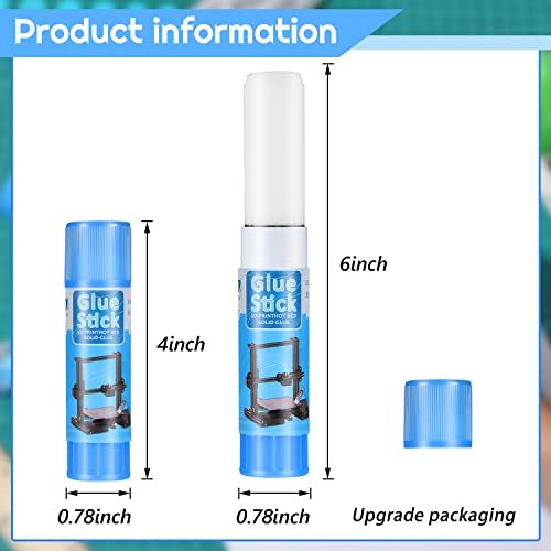 Image of Outus 6 3D Printer Glue Sticks for Hot Bed PVP 3D Printer Adhesive Solid Glue Sticks for PLA /ABS /PETG /PC /TPU Hot Bed Removing Printing Models (Blue,Classic)