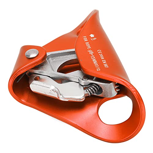 Chest Type Automatic Ascender, Climbing Automatic Ascender Outdoor Mountaineering Chest Type Automatic Ascender Rope Climbing Rock Climbing Equipment(Orange)