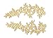 Produktbild craftuneed M12d Spitzen-Applikationen, goldfarben, Blumenmuster, Spitze, 1 Paar