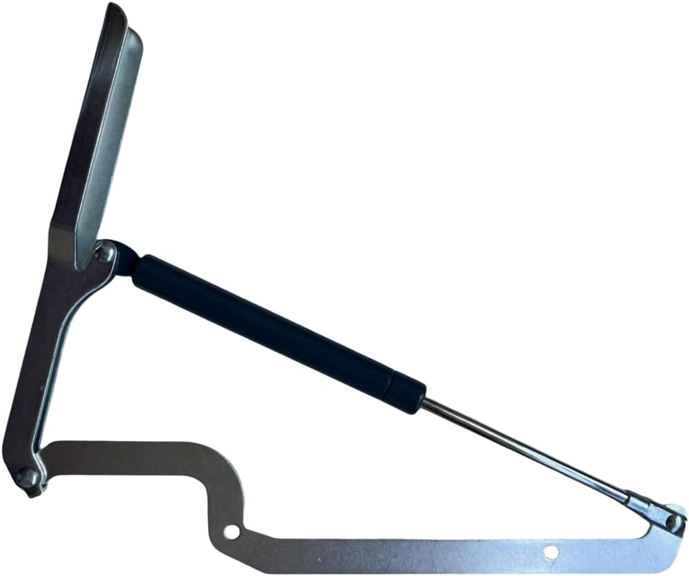 Steel Lid Hinge with Strut Large Storage Box, Shock Absorber Support, Silver Hardware 29x24x3cm