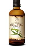 Olio Essenziale di Eucalipto 100 ml - Eucalyptus Globulus - Naturale e Puro - Olio essenziali per Diffusori - Profumi per la Casa - Saponi e Candele - Sauna - Aroma Eucalipto - Aromaterapia