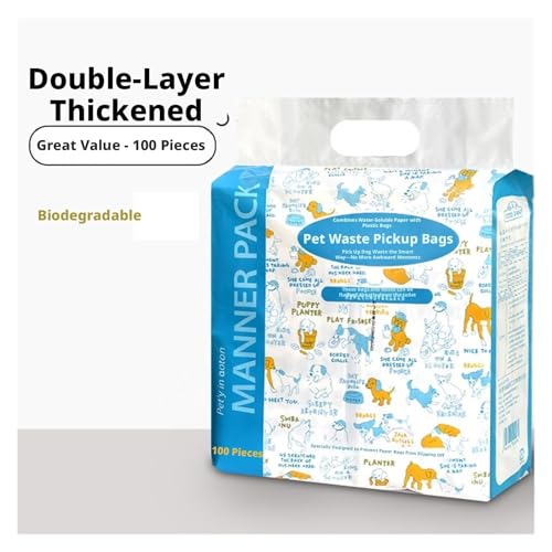 Sacs à déchets durables pour chiens avec double couche étanche Classicblue - 8