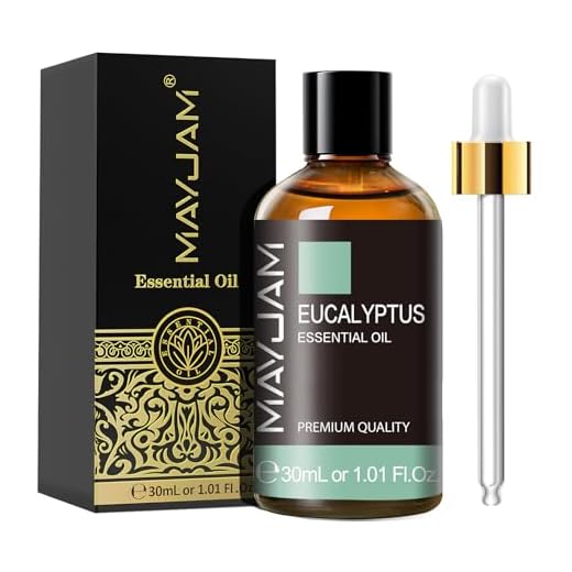 MAYJAM Aceites Esenciale de Eucalipto 30 ml, 100% Naturales Puros, Aceite Esencial de Aromaterapia de Grado Terapéutico, Aceite Esenciales para Humidificador, Difusor, Regalos Perfectos