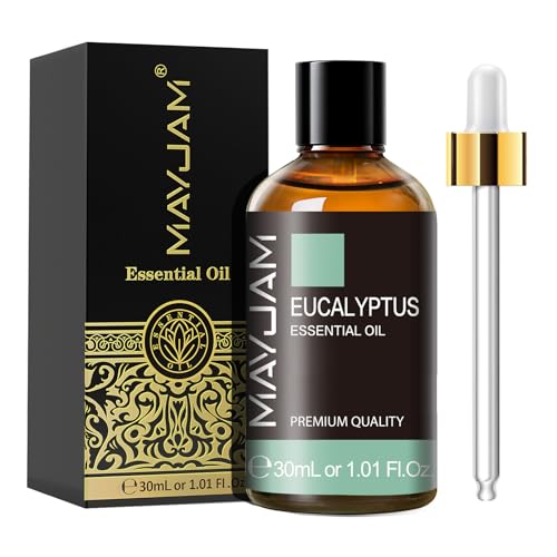 MAYJAM Aceite Esencial de Eucalipto 30ml, Aceite de Eucalipto para Difusor, Humidificador, Bricolaje, Hogar, Accesorios