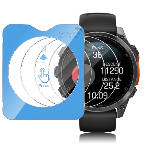Pellicola protettiva in vetro per Garmin Fenix 8 AMOLED Solar E 7X 6X