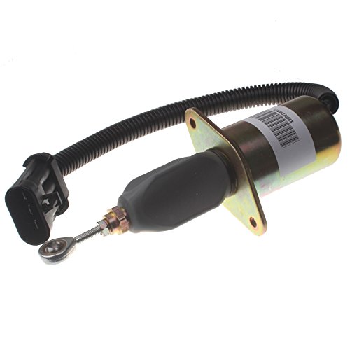 Holdwell Shut Off Solenoid 3935649 For 94-98 Dodge Ram Engine 5.9L Cummins 4B 6B 6C 3" Mounting Flange #TOP1