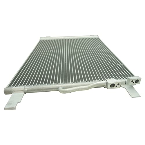 Image of TRQ A /C Condenser and Receiver Drier Assembly Compatible with 2015-2019 Volkswagen Golf 2018-2020 Tiguan