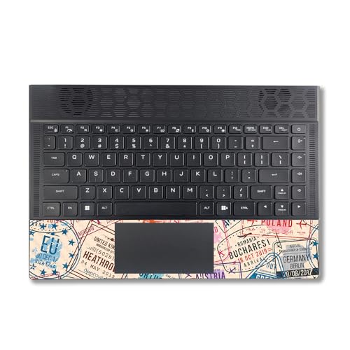 Image of MightySkins Carbon Fiber Skin Compatible with Alienware X14 R2 (2023) Full Wrap Kit - Ive Been Everywhere | Protective, Durable Textured Carbon Fiber Finish | Easy to Apply | Made in The USA