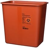 Kendall Sharps Container with Rotor Lid - 2 Gallon - Pack of 3