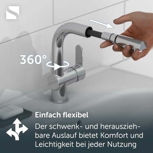 SCHÜTTE 79710 LONDON Wasserhahn fürs Bad, Haarbrause – Ansicht 7