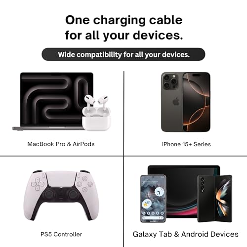 Image of PHILIPS DL7130CB /94 100W Magnetic Type-C to Type-C Fast Charging Cable (1m, Dark Slate) | Nylon Braided | Compatible with iPhone 15+ Series, USB-C iPad Models, Samsung Galaxy & All Type C Devices