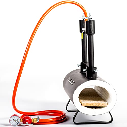 DEVIL-FORGE Forge à Gaz Propane modèle DFSW2 avec 2 brûleurs DFP (160.000 BTU) utiliser 1 ou 2 brûleurs, pour Couteliers, Maréchaux-Ferrants et Forgerons, Fabrication Couteaux, Forgeage Métaux - 3