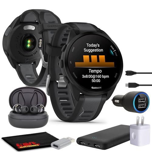 Garmin Forerunner 165 Music GPS Running Smartwatch, Fitness...