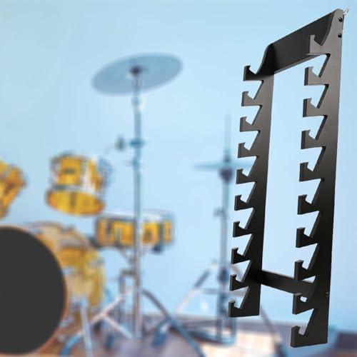 Support de baguettes de batterie à suspendre pour percussions/marimba, support mural en acrylique pour 10 paires de baguettes de batterie