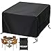 Velway Copertura Tavolo Esterno Telo per Mobili da Giardino Impermeabile Copri Tavolo Copridivano Oxford 420D, Telo Quadrato per Tavolo Sedie Divano Rettan, 125 x 125 x 74cm