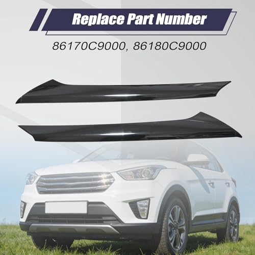 2Pcs Left+Right Windshield Side Pillar Molding 86170C9000 86180C9000 Compatible with Hyundai IX25 Creta 2015-2019 by Wyrxalon - Image 3
