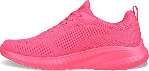 Skechers Bobs Squad Chaos - Cool Rythms Neon Pink 8.5 B (M)