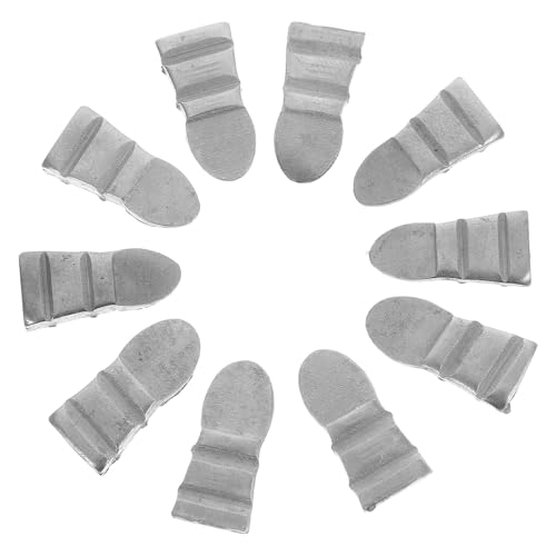 GALPADA 10pcs Steel Hammer Handle Wedges Heavy Duty Axe Handle Reinforcement Kit Round Hammers and Safety Metal Wedge