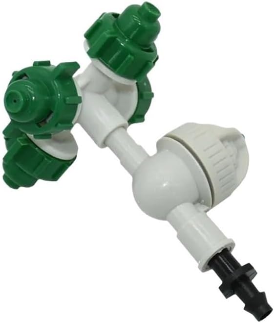 Greenhouse Hanging Anti Drip Misting Nozzle Cross Fog Nozzle Atomizing Fog Water to Drip Irrigation 1set