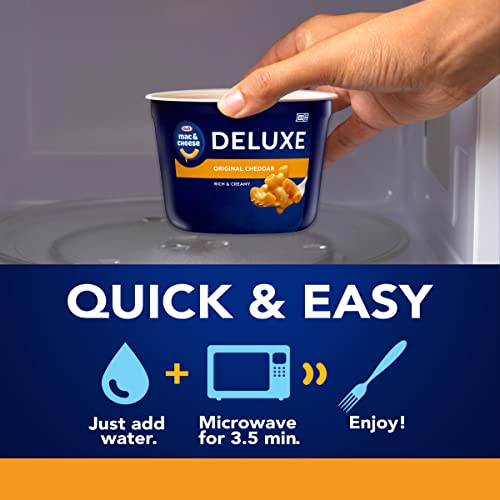 Kraft Deluxe Original Macaroni & Cheese Easy Microwavable Dinner (8 Ct Box, 2.39 Oz Cups) #TOP1