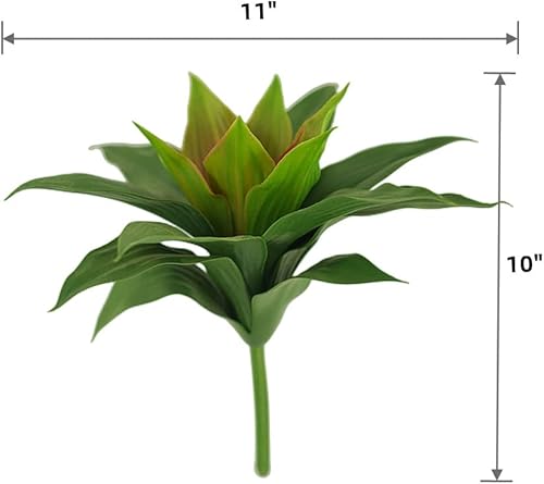 Miniatura 7 de XZJMY Planta artificial de agave artificial, plantas suculentas de agave falso, resistentes a los rayos UV, plantas de agave falsas para decoración