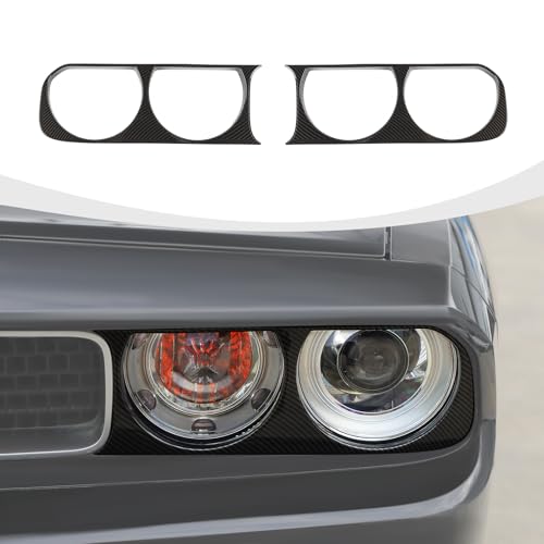 Garniture de phare Dodge Challenger 2009-2014 carbone pour customisation optique avant
