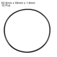 sourcing map Nitrilkautschuk O-Ringe Dichtung 59×62.6×1.8mm ID/OD/B 10Stück – Ansicht 2