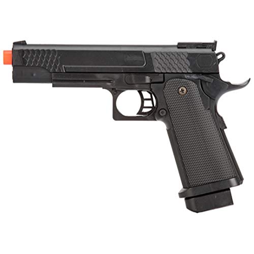 Lancer Tactical UK Arms Spring Scaled Airsoft 1911 Pistol in Poly Bag Black 160 FPS