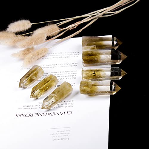 Citrine quartz cristal point de collection taillé à la main
