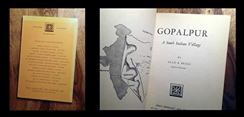 Gopalpur: A South Indian Village (Case Studies ... 0030114608 Book Cover