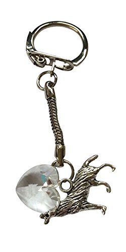 Preisvergleich Produktbild Schlüsselanhänger Wolf und Herz