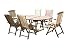 Produktbild SAM 7-TLG Gartengruppe Aruba, Teak-Holz, Gartenmöbel, Sitzgruppe 1 x Tisch + 6 x Hochlehner