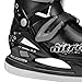 Lake Placid Boys Nitro 8.8 Adjustable Figure Ice Skate, Grey/Black, Medium (1-4)