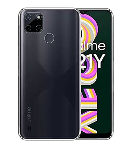 Image of Soft Flexible Silicone Back Cover Compatible with Realme C21 / Realme C25, Transparent Case