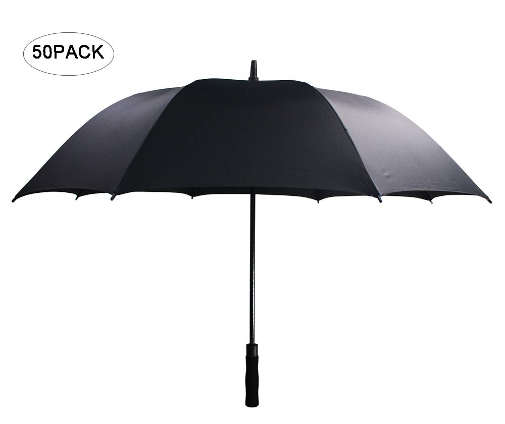 Ombrello personalizzato con logo, 50 ombrelli da golf, 157,5 cm, antivento, impermeabile, apertura automatica, portatile, per uomini e donne