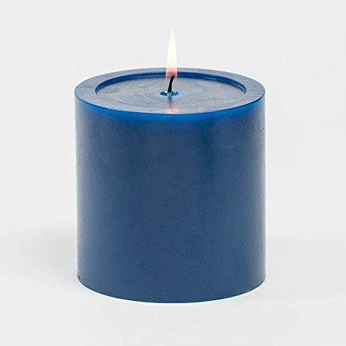 Richland 4"x4" Navy Blue Pillar Candle