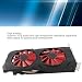 TICFOX AMD Radeon RX 580 8GB GDDR5 Grafikkarte 256-Bit, 2048SP, mit PCI Express 3.0 x16 Gaming Grafikkarte Dual-Lüfter mit 3X DisplayPort, 1×HD-Multimedia-Schnittstelle für Desktop Computer