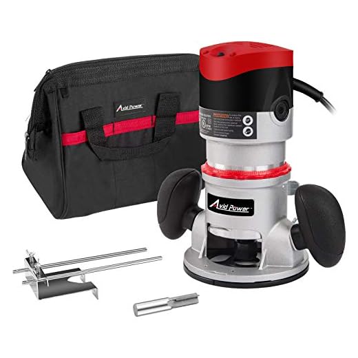 11-Amp 2 HP Fixed-Base Wood Router with Edge Guide, 1/2-Inch, 3/8-Inch and 1/4-Inch Collets and Carrying Bag