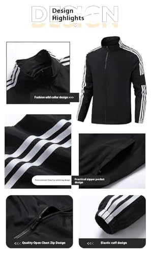 Jaqueta atlética masculina, zíper completo, verde com mangas listradas, Verde, XGG