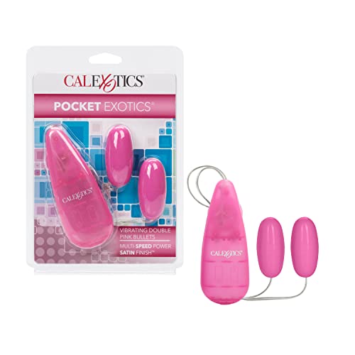California Exotic Novelties Pocket Exotics Vibrating Double Pink Passion Bullets, Pink #TOP10