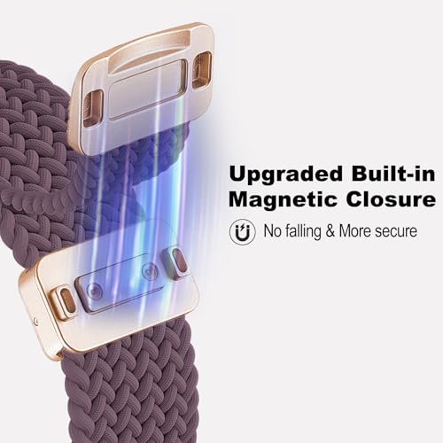 Correa trenzada magnética de nylon compatible con Google Pixel Watch 41mm miniatura 2