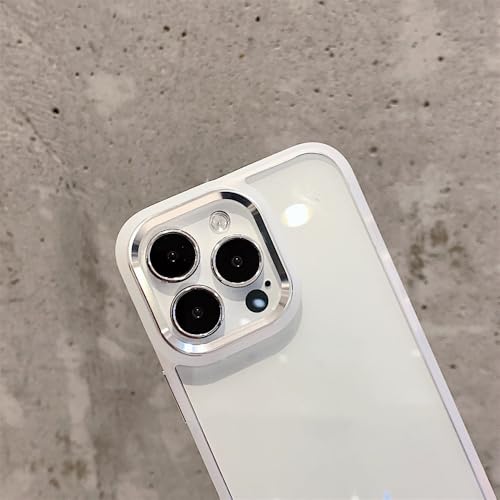 Coque iPhone 14 Plus transparent acrylique rigide et métal