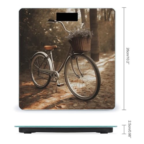Báscula digital de baño con pantalla LCD brillante miniatura 2